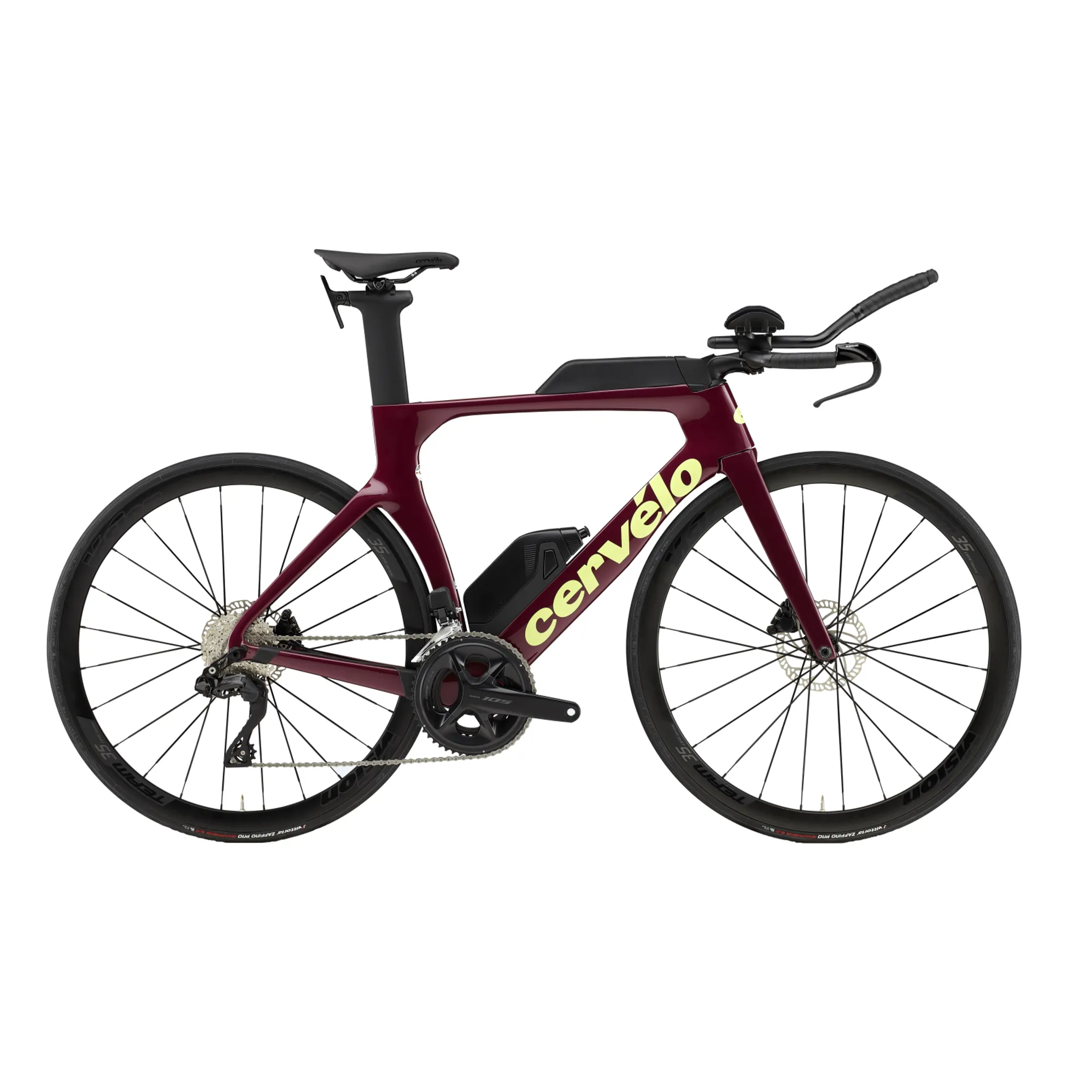 Cervelo P Series 105 TT Triathlon Bike in Rasberry Paris Green